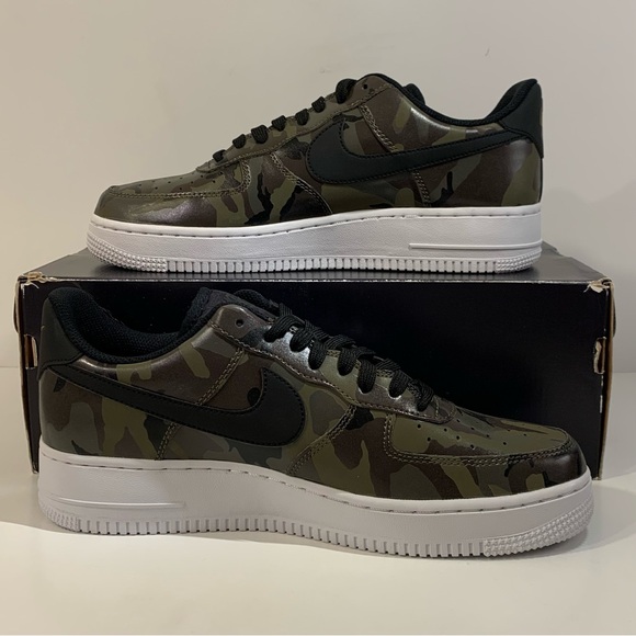 🪖 [BRAND NEW] NIKE AIR FORCE 1 LOW CAMO OLIVE MENS SHOES SIZE 9 SNEAKERS 🪖 - Picture 4 of 8